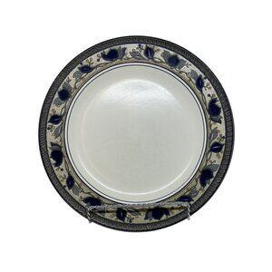 Vintage Mikasa Intaglio Arabella Rim Dinner Plate 11" (CAC01) Discontinued 1980s